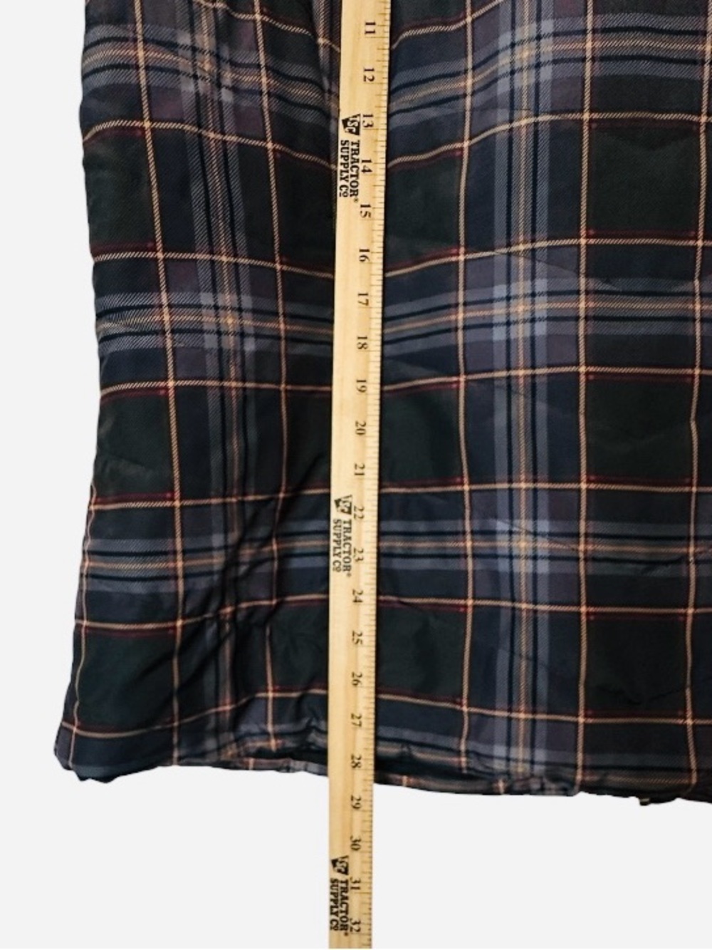 CJ Banks Plaid‎ Zip Up Vest in Blue, Gray, Red and Tan webs size 2x (G84) - Picture 4 of 7